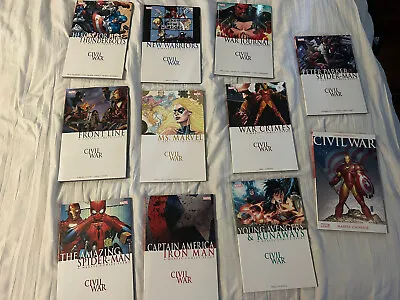 11 Book Civil War Marvel Comics Collection TPB Trade Paperback • $125