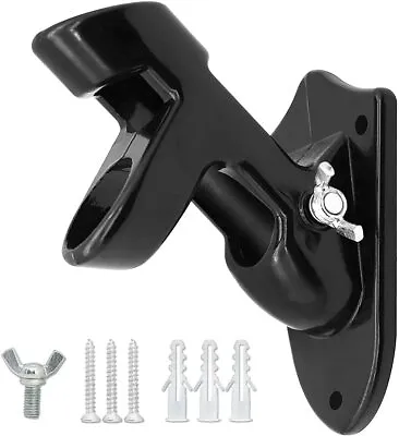 $9.69 • Buy Two-Position Flag Pole Holder Heavy Duty Mounting Bracket With Hard Wares Black