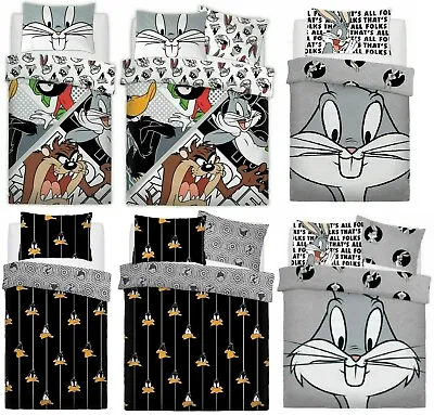 Looney Tunes Duvet Quilt Cover Set & Pillowcase Single Double Kids Bedding Gift • £26.99