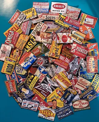 1:24 1:25 Ho O Scale Diorama Layout Sign Lot 10 Mixed Metal Signs  • $12.49