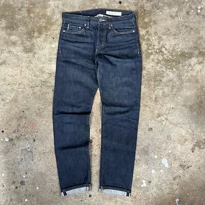 H&M &Denim Slim Tapered Selvedge Jeans • $12.38