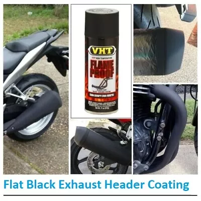 High Heat Temp Coating Flat Black Matte For Exhaust Header Engine Caliper Paint • $45