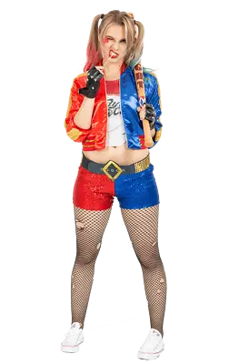 £66.99 • Buy Womens Harley Quinn Costume Suicide Squad Film Halloween Harlequin Fancy Dress