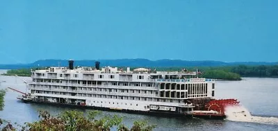 Mississippi Queen Riverboat Mississippi Ohio River St Louis MO Postcard • $7