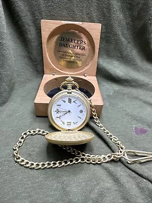 Masonic Pocket Watch With Storage Box - Labeled Jewlers Daughter. • $18.93