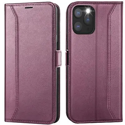 Flip Case For IPHONE 11 Pro Rfid Protective Case Wallet Cover Book Case • £13.75