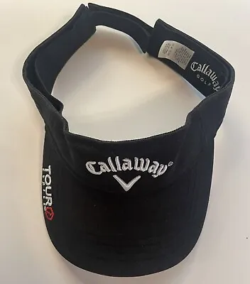 Callaway Unisex Tour Series Diablo Edge Black Golf Visor Adjustable • $24.99