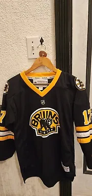 NHL Reebok Boston Bruins Milan Lucic 17 Jersey Alternate Walking Bear Youth L XL • $49.99