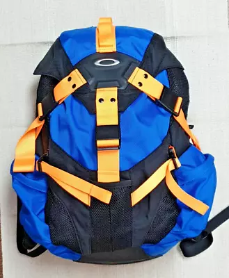 Vintage Oakley Icon 3.0 Outdoor Hiking Backpack In Blue And Orange RARE - NEW • £380