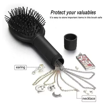 £6.49 • Buy Hair Brush Hidden Storage Compartment Tool Safe Secret Stash For Jewelry Money