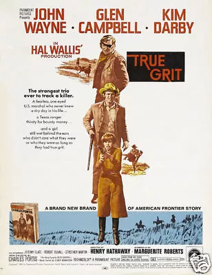  True Grit John Wayne Cult Western Movie Poster Print • $6.49