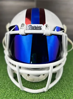 $240 • Buy New England Patriots Full Size Authentic Schutt Adult  Football Helmet Med/Large