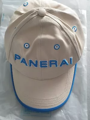 Elegant Panerai Cotton Nautical Cap Beige/blue Size Medium New • £15