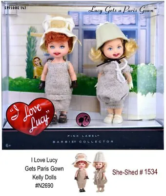 Kelly Paris Gown Lucy & Ethel Gets A Paris Gown Kelly Dolls By Mattel N2690 NIB • $22.95