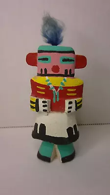 Vintage Wooden Kachina Corn Doll Route 66 Native American Painted Doll      Z88 • $24.95