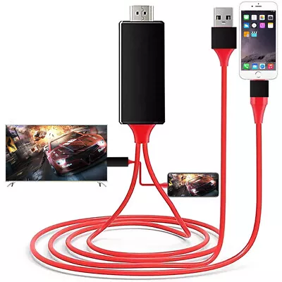 $19.95 • Buy For IPhone To HDMI Digital TV Adapter Cable For IPhone 14 13 12 11 Pro XS IPad