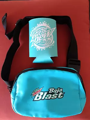 Mountain Dew Baja Blast Adustable Strap Fanny Pack Bag - NEW With FREE Coozie • $14.99