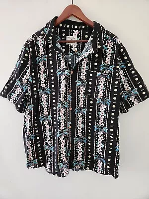 MAMBO Smart Arts 2XL Hawaiian Loud Flowers & Birds Short Sleeve Button Up Shirt • $22