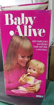 Vintage Baby Alive Kenner 1973 BOX ONLY Replacement Prop Display Etc NO DOLL • $34