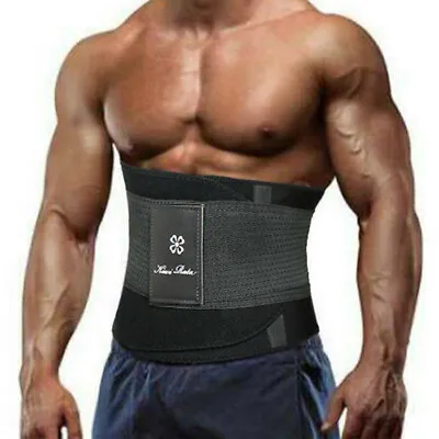 Men's Waist Trainer Body Shaper Slimmer Sweat Belt Tummy Control Belt Fat Burner • $5.99