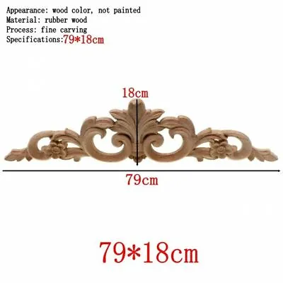 $130.54 • Buy Vintage Style Wooden Applique Carved Rubberwood Frame For Furniture Home Decor