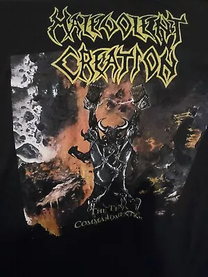 Malevolent Creation The Ten Commandments 91 Death Suffocation Black T-shirt • $89.89