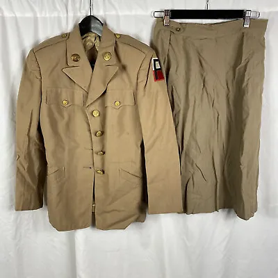 Original WWII 1944 Summer Wac Womans Uniform & Skirt Set • $700