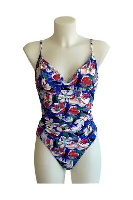 J.CREW Women’s Multicolor Floral Swimsuit 1-piece Sz L • $19