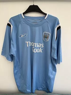 2004/2006 Manchester City Home Football Shirt #15 Reebok Thomas Cook • £28.49