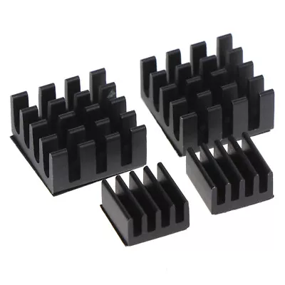 4pcs Black Aluminum Heatsink Cooler Cooling Kit For Raspberry Pi 3/2 /Rpi!ex • $13.53