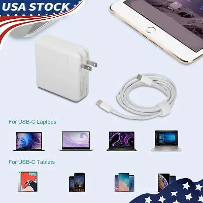 30W - 96W USB-C Power Adapter Charger Fit For Apple Macbook Air Pro Laptop V1 • $28