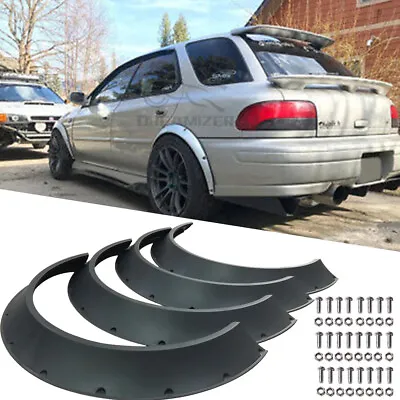 4Pcs 3  Fender Flares Extra Wide Body Kit Wheel Arches For Subaru Impreza GC GF • $99.71