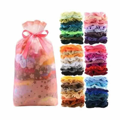 SEVEN STYLE Premium Velvet Hair Scrunchies - 60 Pieces • $10