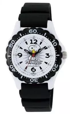 Citizen Watch Q&Q Peanuts Snoopy AA96-0016 Watch Analog White X Black Japan New • £37.37