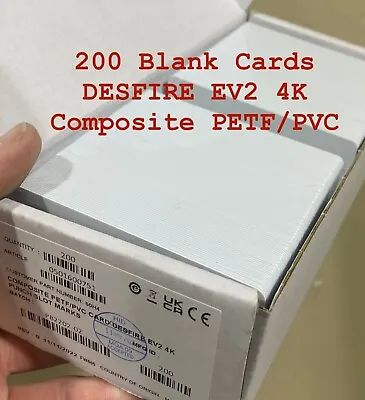 200 EV2 4K Smart Access Cards P/N:50H4 For MIFARE DESFire Readers LEAF 13.56 MHz • $349.99