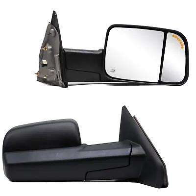 Power Heated Tow Mirrors For 2004 2005 2006 2007 2008 Dodge Ram 1500 2500 3500 • $136.26