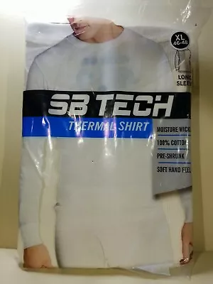 NEW Men's SB Tech Pre-Shrunk 100% Cotton Thermal Shirt Size XL 46-48 Base Layer • $14.40