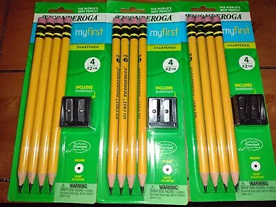 3 Pack Ticonderoga My First Pencil #2HB 4 Ct • $15
