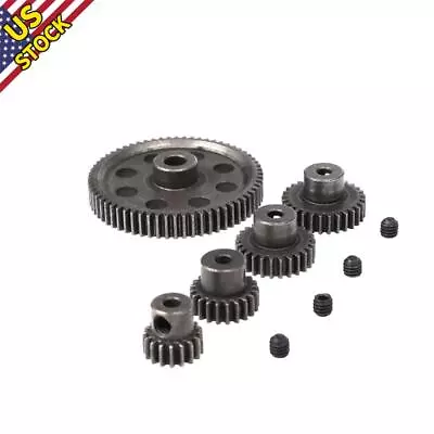 1/10 Durable Metal Spur Differential Gear 64T Motor Pinion Cogs For HSP RC Car • $12.48