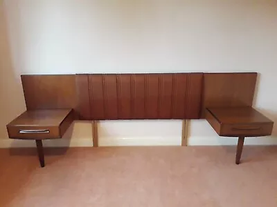 £275 • Buy Vintage G Plan Fresco Headboard (Double) And Bed Side Tables