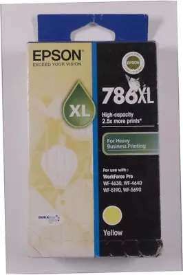 Epson 786XL Genuine YELLOW Ink Cartridge Epson Workforce 4630 4640 5190 5690 • $35