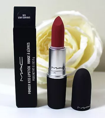 MAC Powder Kiss Lipstick - Stay Curious 923 - FULL SIZE 0.1oz/3g NEW IN BOX • $14.99