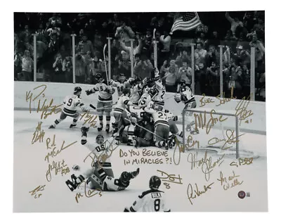 1980 Miracle On Ice Team Usa Signed 16x20 Photo Bas W353896 X18 Craig Eruzione • $799.95