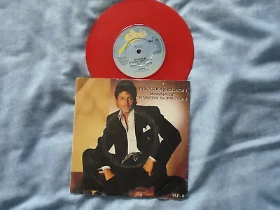 Michael Jackson - Wanna Be Startin' Somethin' Red Vinyl 7  Single B1 • $8.69