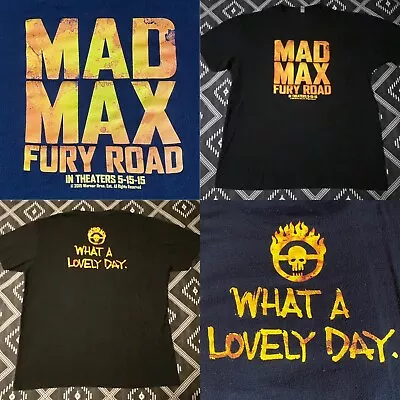 MAD MAX FURY ROAD Licensed Movie Promo T-Shirt 2015. LARGE (NV) Pre-Owned • $34.95