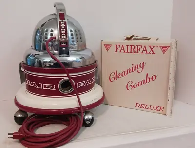 Vintage Fairfax Fax-O-Matic Space Age Mid Century Rolling Canister Vacuum Extras • $74.99