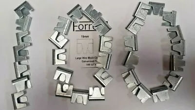 £12.95 • Buy WIRE MESH CLIPS Forrest® Gabions Cage Making Mesh Panels Clips By The TrapMan