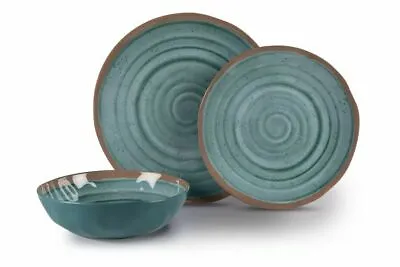 £34.99 • Buy Kampa Terracotta Design Artisan 12 Piece Melamine Dinner Picnicware Set