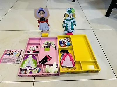 Melissa And Doug Magnetic Dress-Up Dolls Lot Of 2 • $15