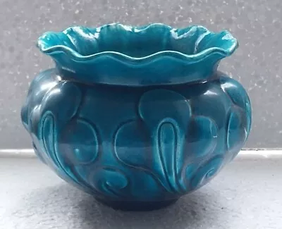 Turquoise BRETBY ART POTTERY Majolica Jardiniere Pot C.1890 Christopher DRESSER • £55